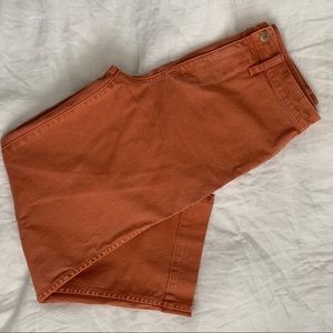 Madewell slim Emmett wide leg crop pants